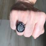 anel masculino aço prata prateado 3